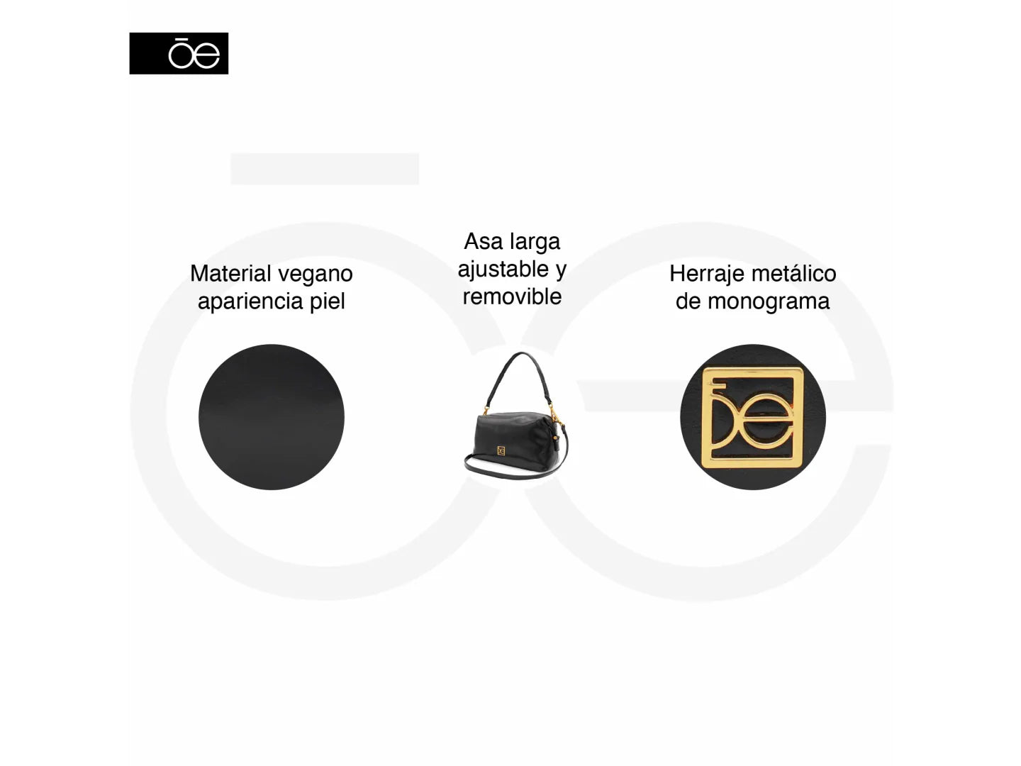 Bolsa Cloe Negro para Mujer