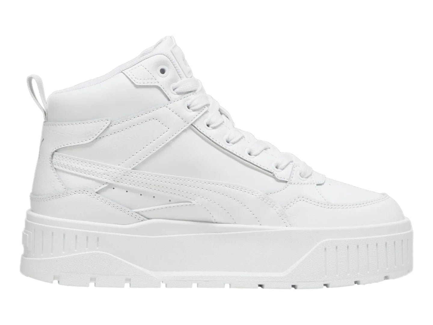 Tenis PUMA Karmen II Idol Mid Blancos y Plata para Mujer