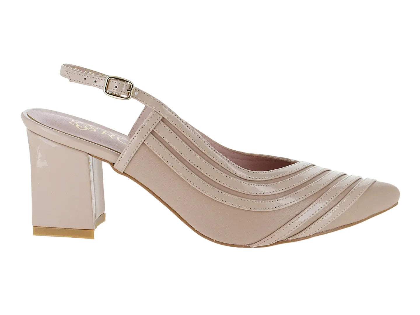 Zapatillas ROZE Nude de Charol para Mujer