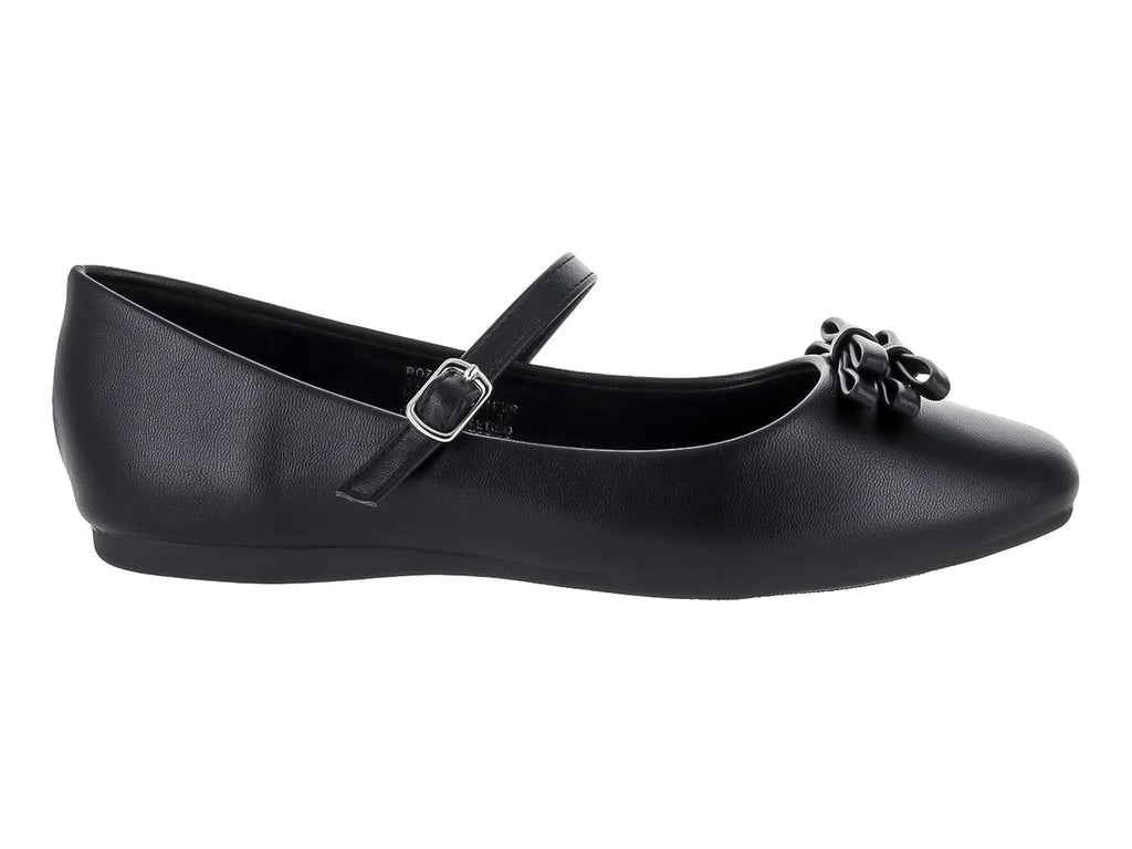 Flats Roze Color Negro para Mujer