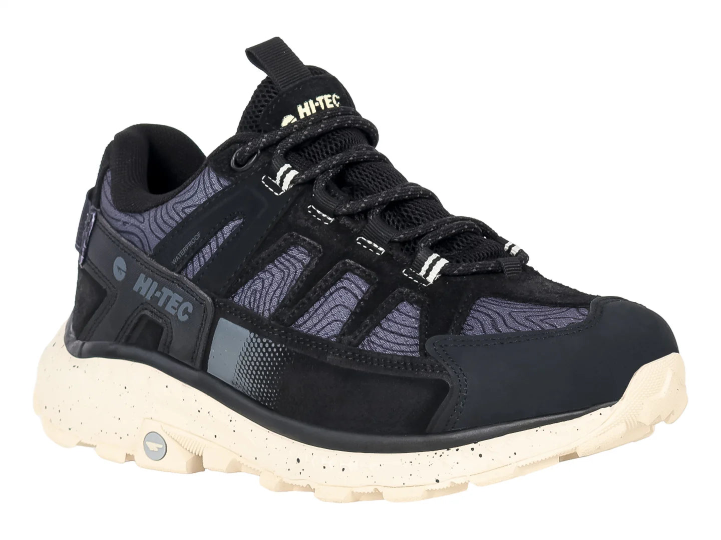 Botas de Excursionismo HI TEC Negro con Crema para Mujer