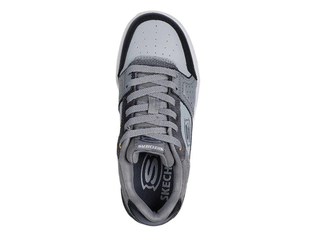 Tenis Skechers Street B Gris y Negro para Niño