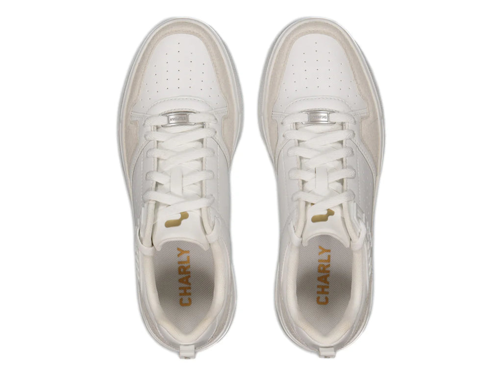 Tenis Charly Blanco y Oro para Mujer