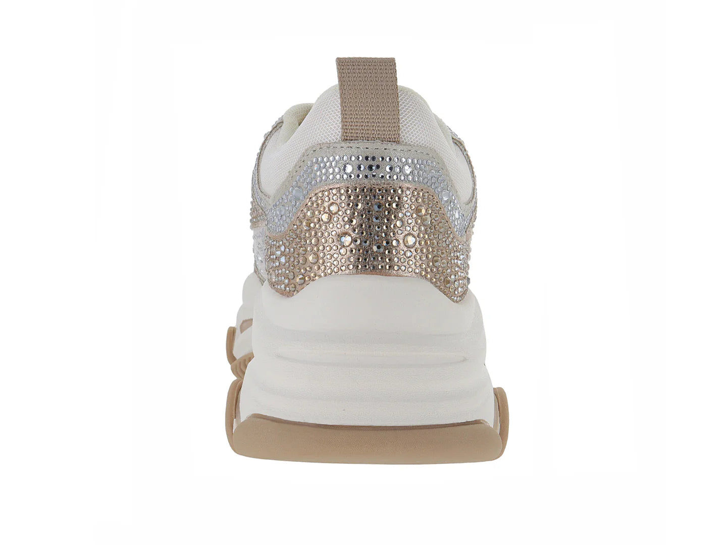 Tenis Steve Madden Privy Silver Gold Coin para Mujer