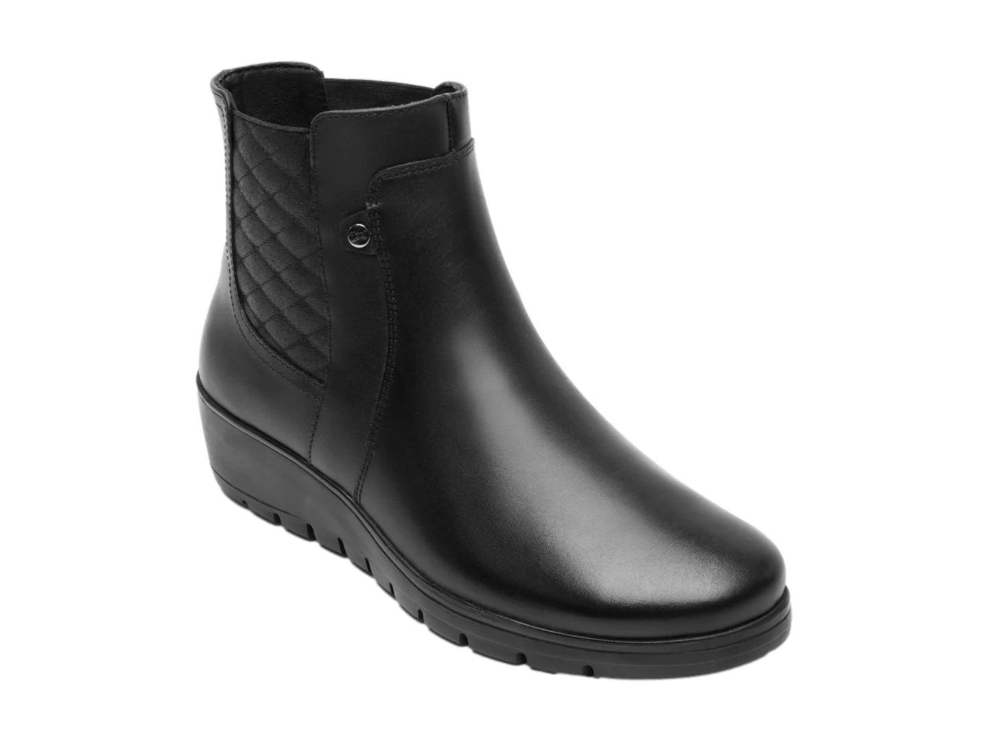 Botines Flexi Negros de Cuero para Mujer