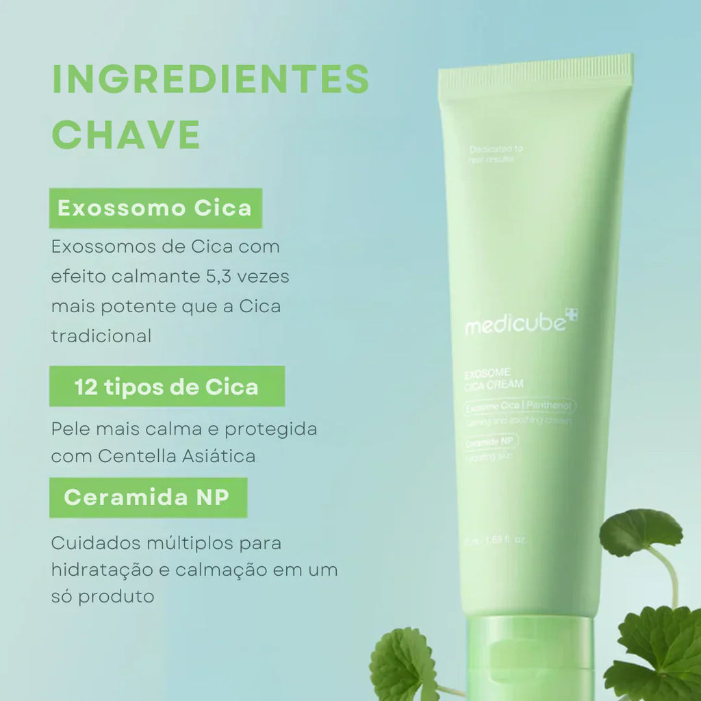 Creme Calmante com Cica e Exossomos