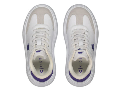 Tenis Charly Blancos con Morado para Niña