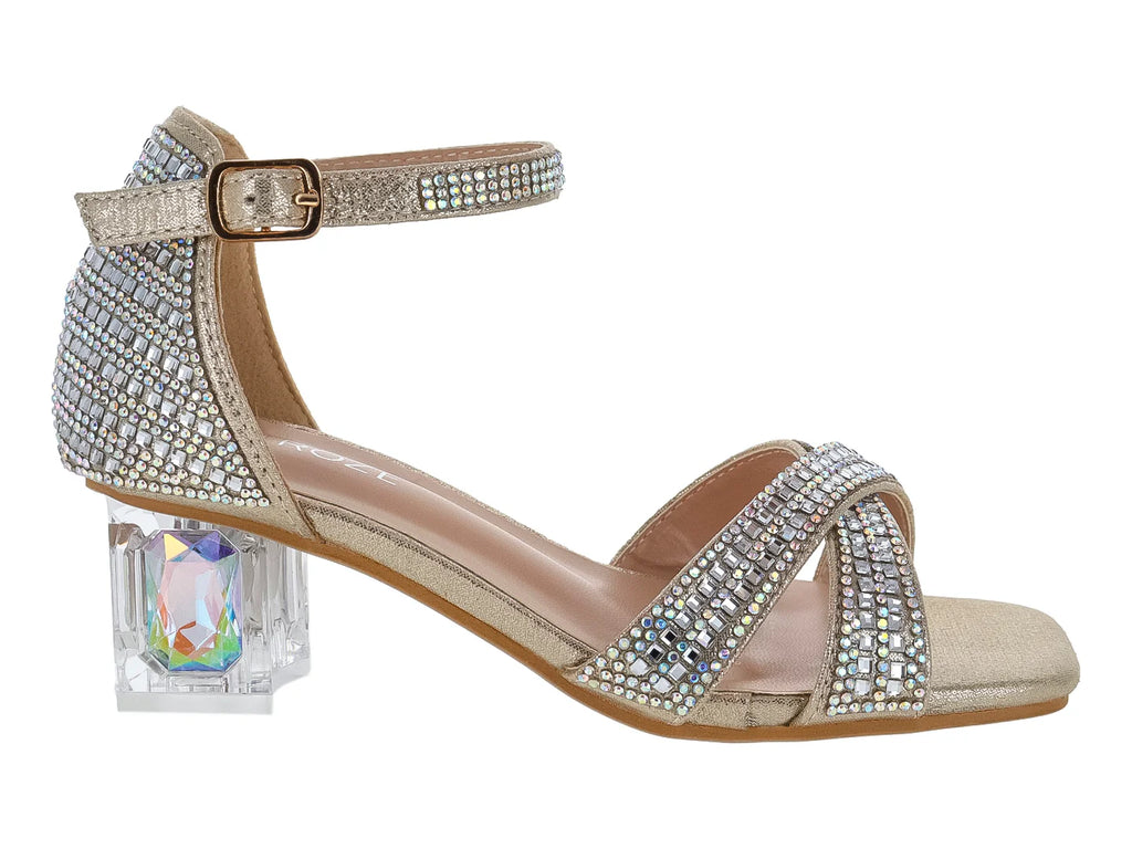 Sandalias Roze Dorado para Niña