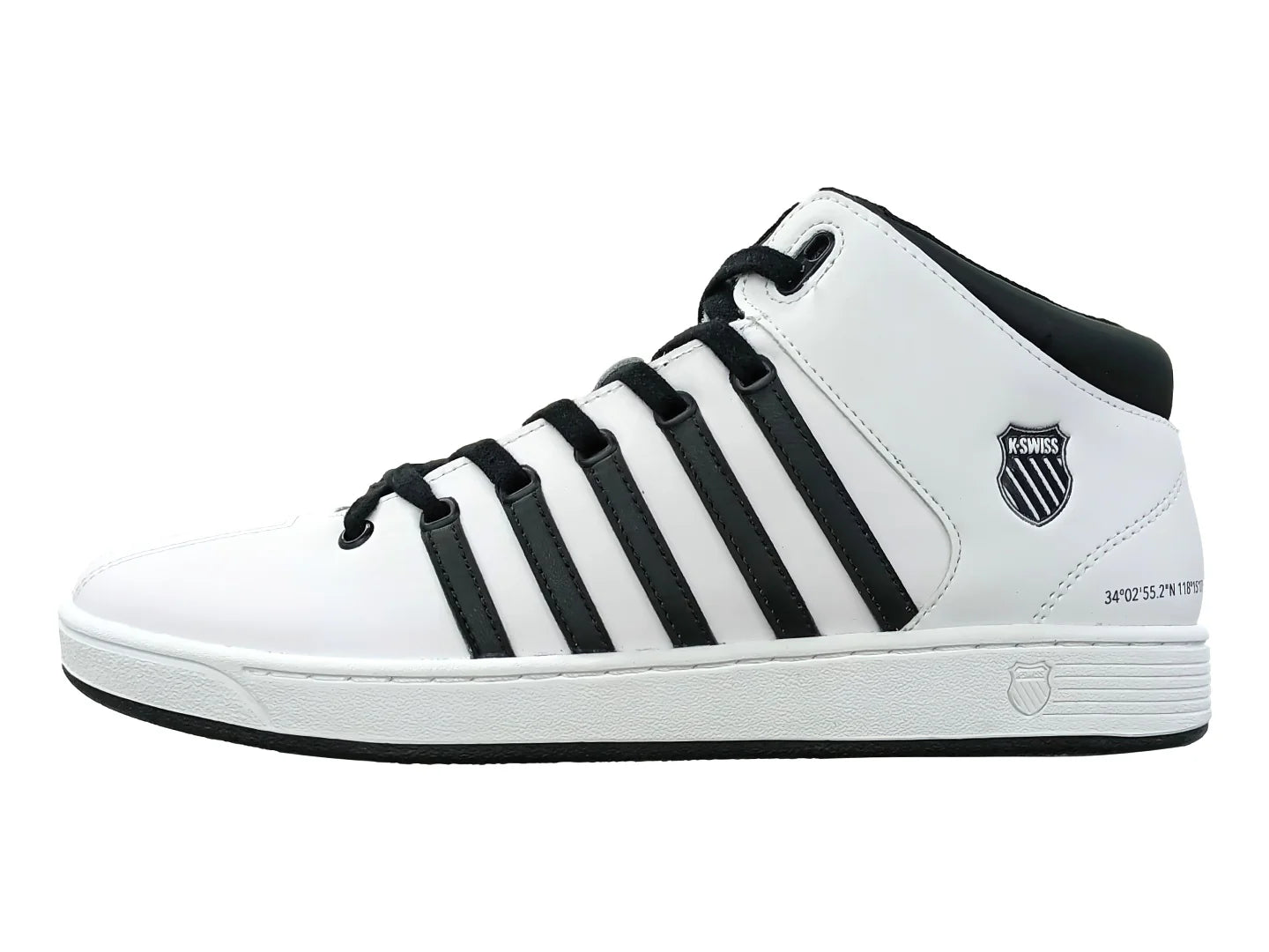 Tenis K SWISS Court Pro Blanco y Negro para Hombre