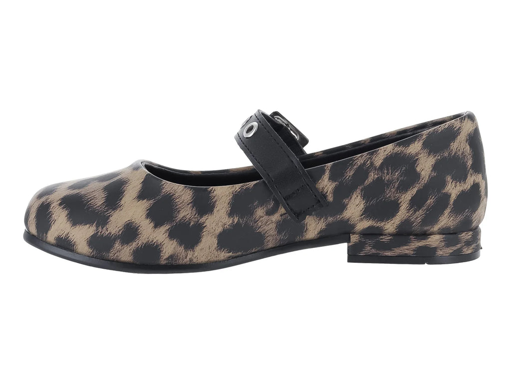 Ballerinas Vavito Animal Print Café para Niña