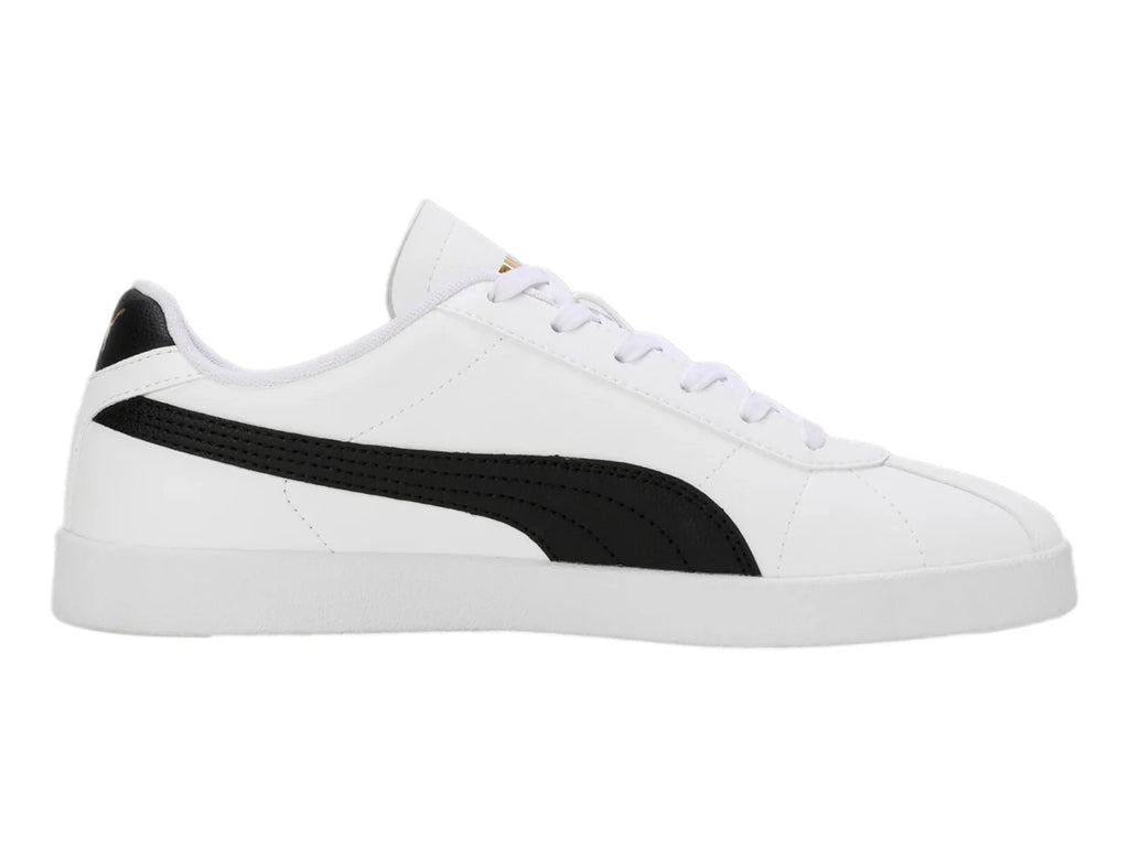 Tenis PUMA Club II SL Blanco con Negro y Dorado para Hombre