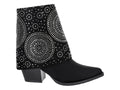 Botines Roze Negros con Pedrería para Mujer