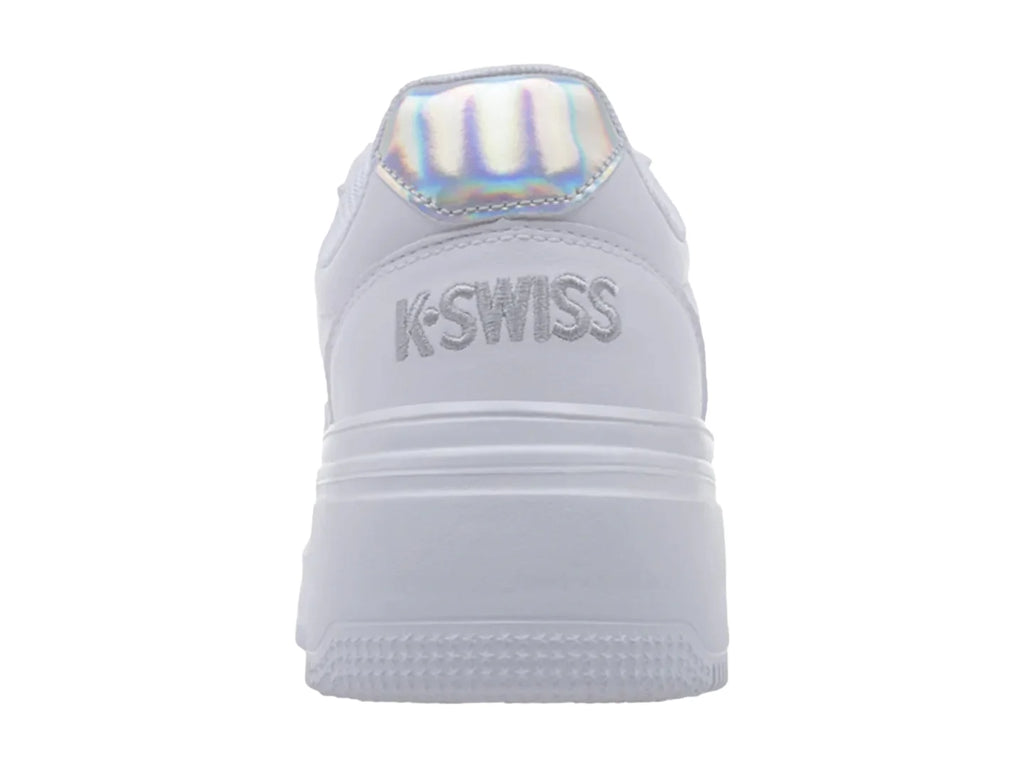 Tenis K Swiss Brigid Blanco y Plata para Mujer