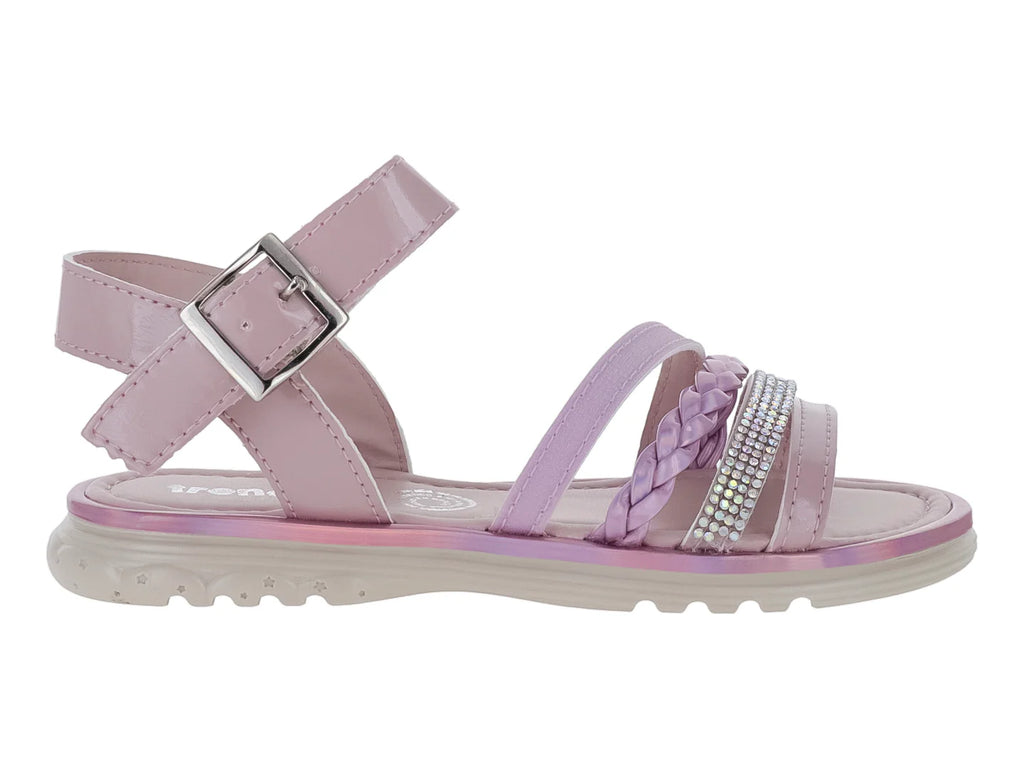 Sandalias Trencitas Morado Charol para Niña