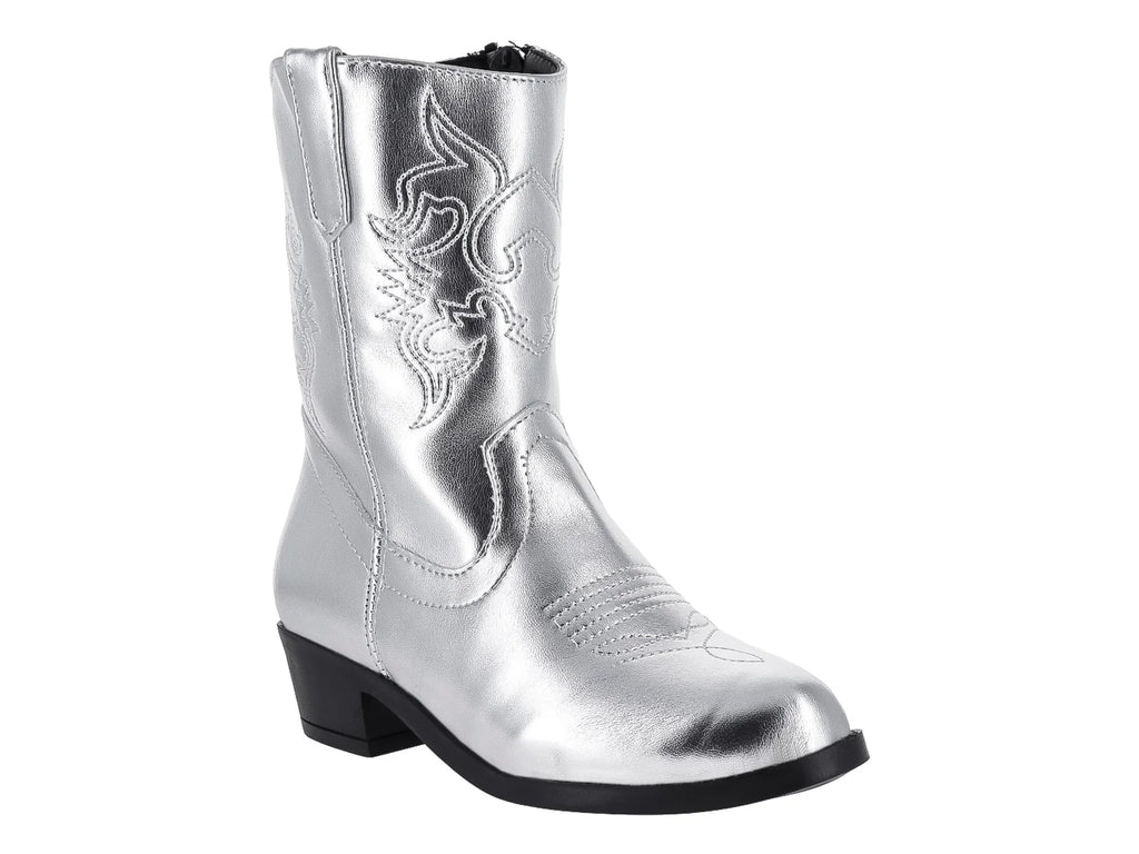 Botas Vaqueras Miroslava Plata para Niña