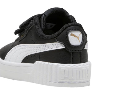Tenis Puma Carina 30 V Negro y Blanco para Niño