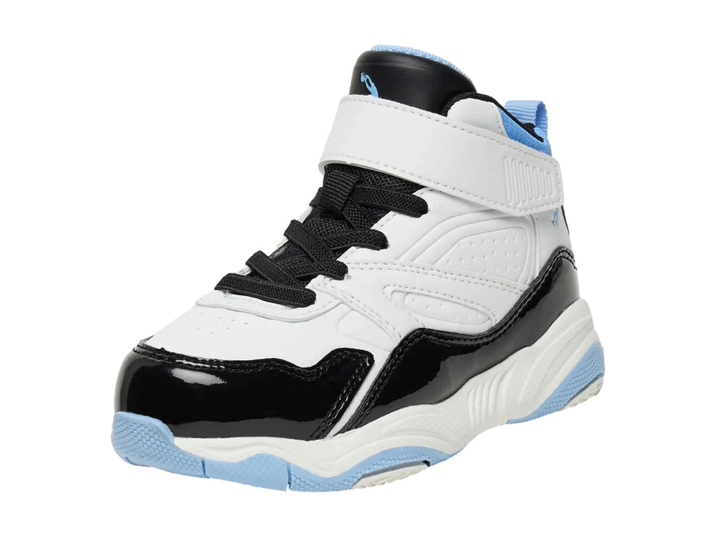 Tenis SHAQ Shaqnotize Blanco Negro y Azul para Niño