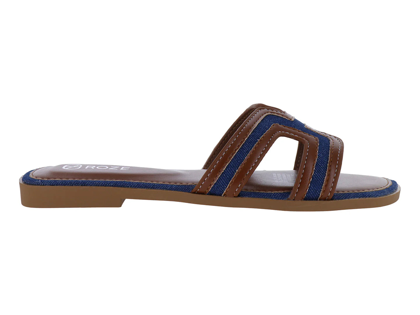 Sandalias ROZE Color Brown Navy para Mujer
