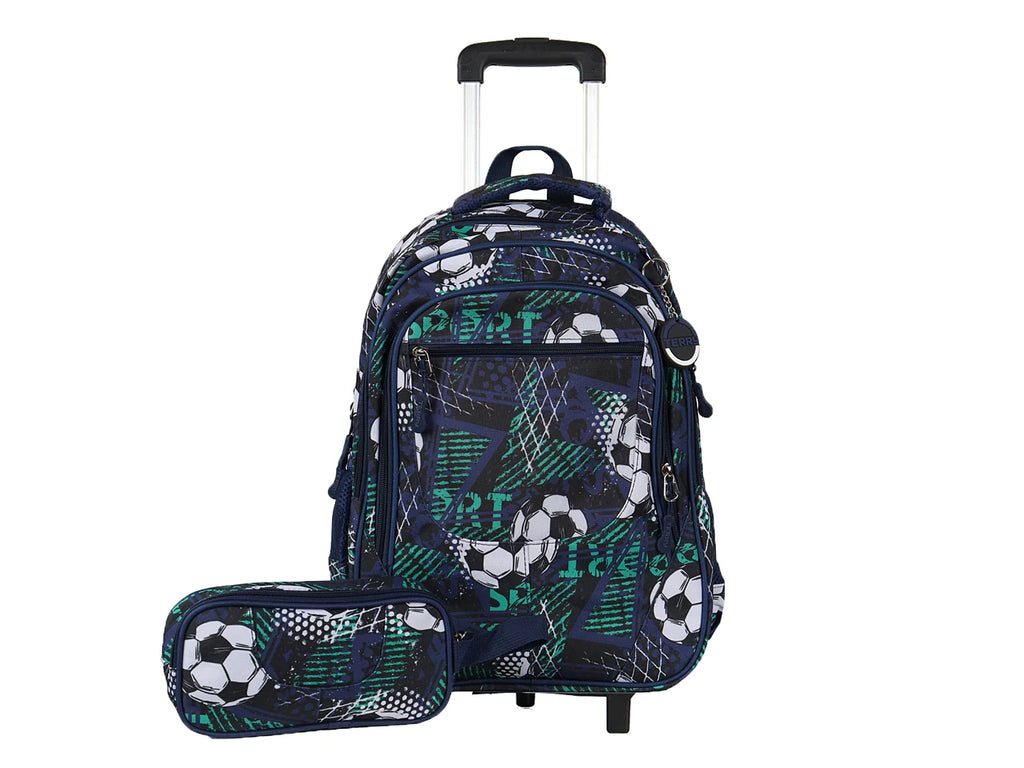 Mochila Rodante Terry Balones Azul para Niño