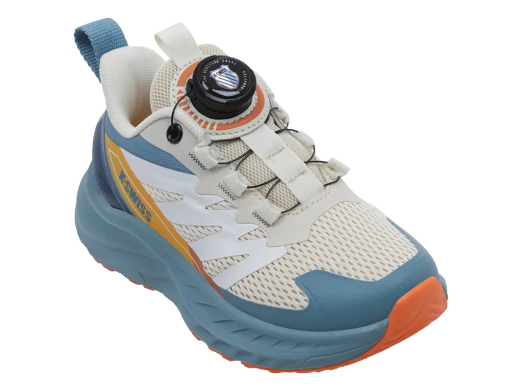 Tenis K Swiss Hazen CH Beige y Azul para Niño