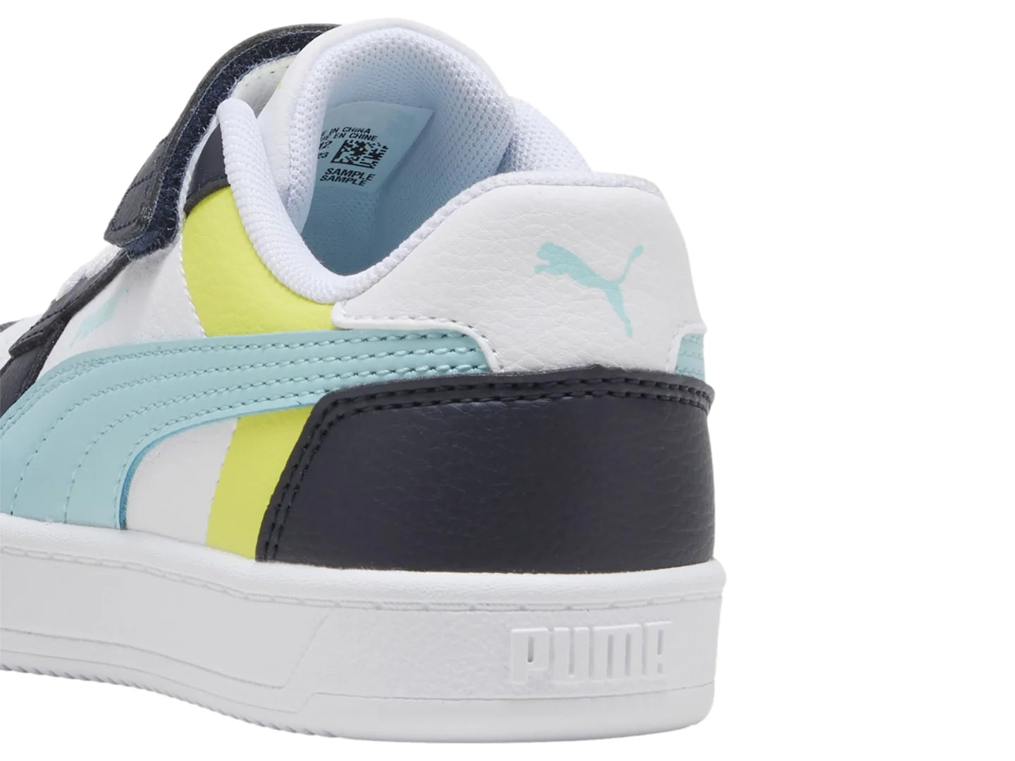 Tenis PUMA Caven 20 Block Blanco y Azul para Niño