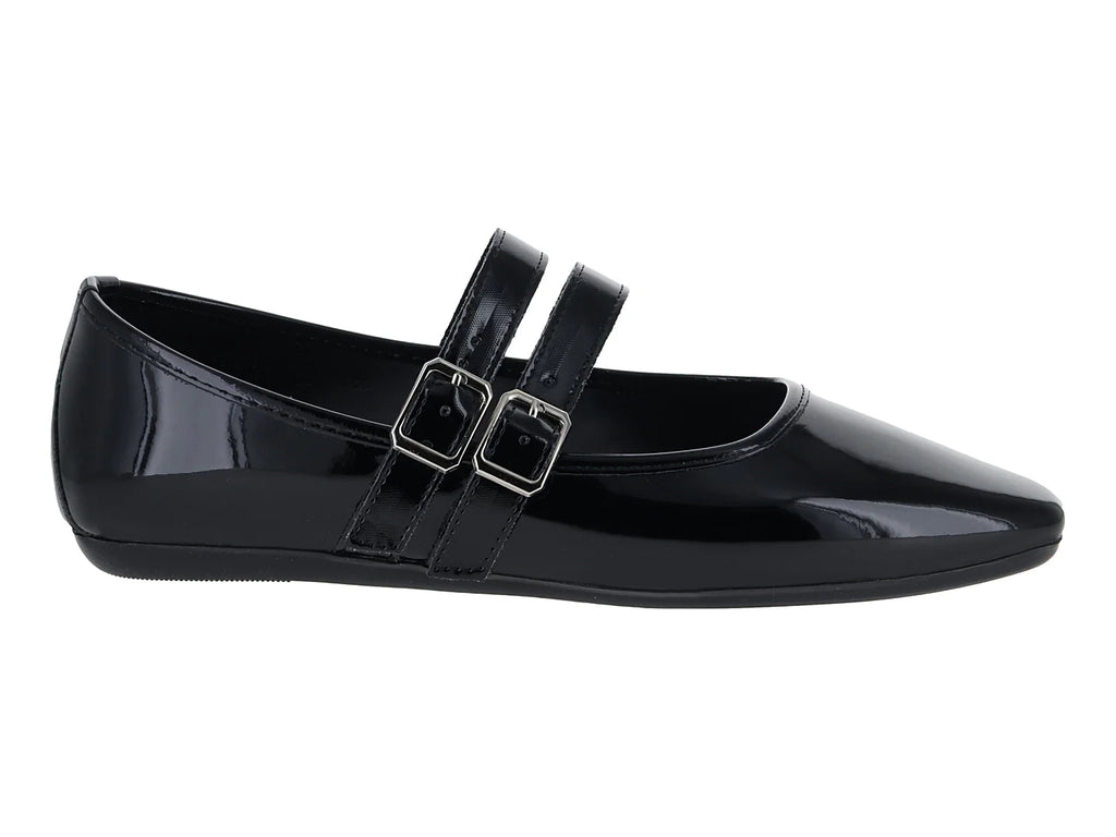 Zapatos Ballerinas Luna Rosa Negro Charol para Mujer