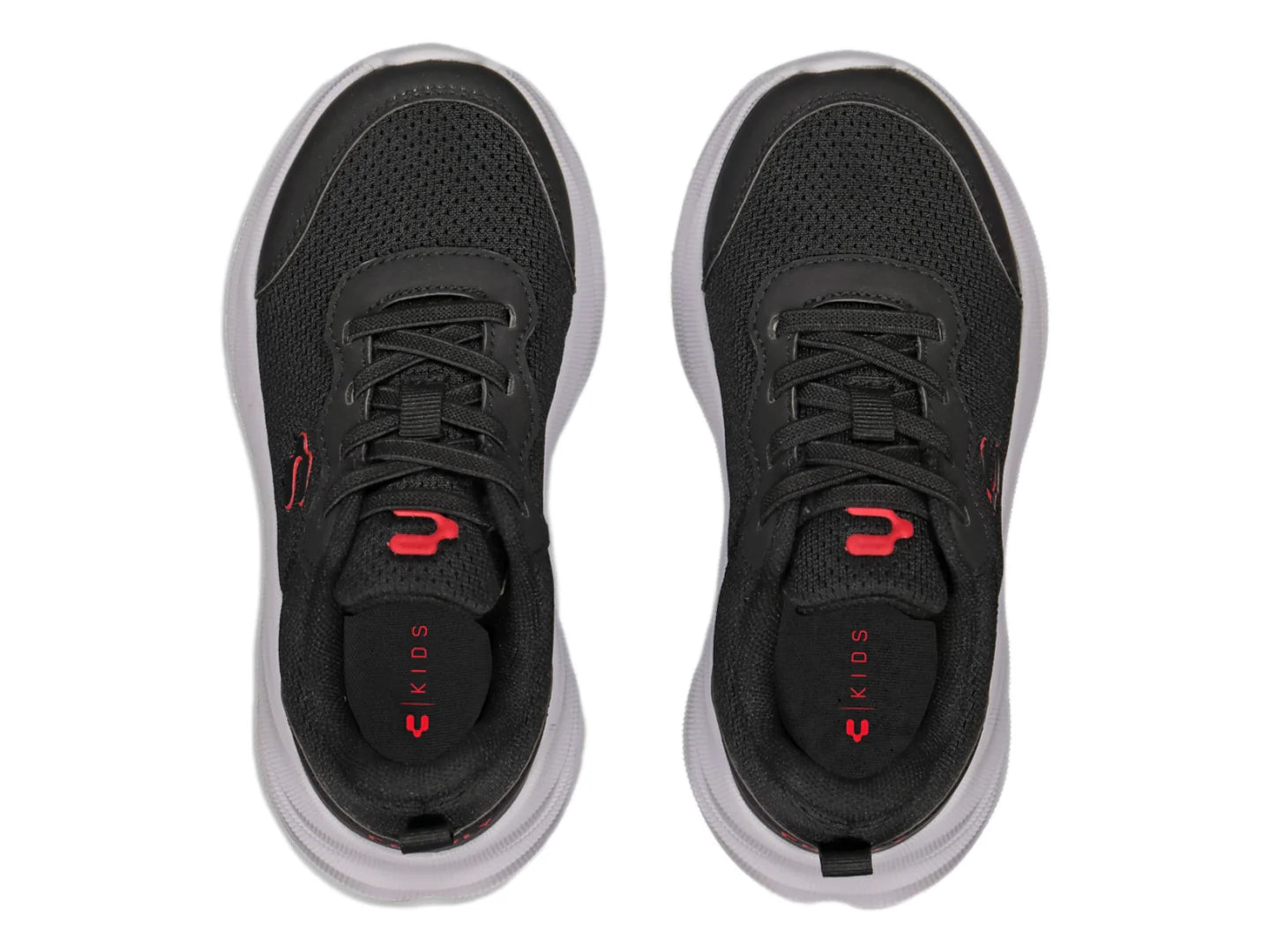 Tenis Charly Negro Blanco y Rojo para Niño