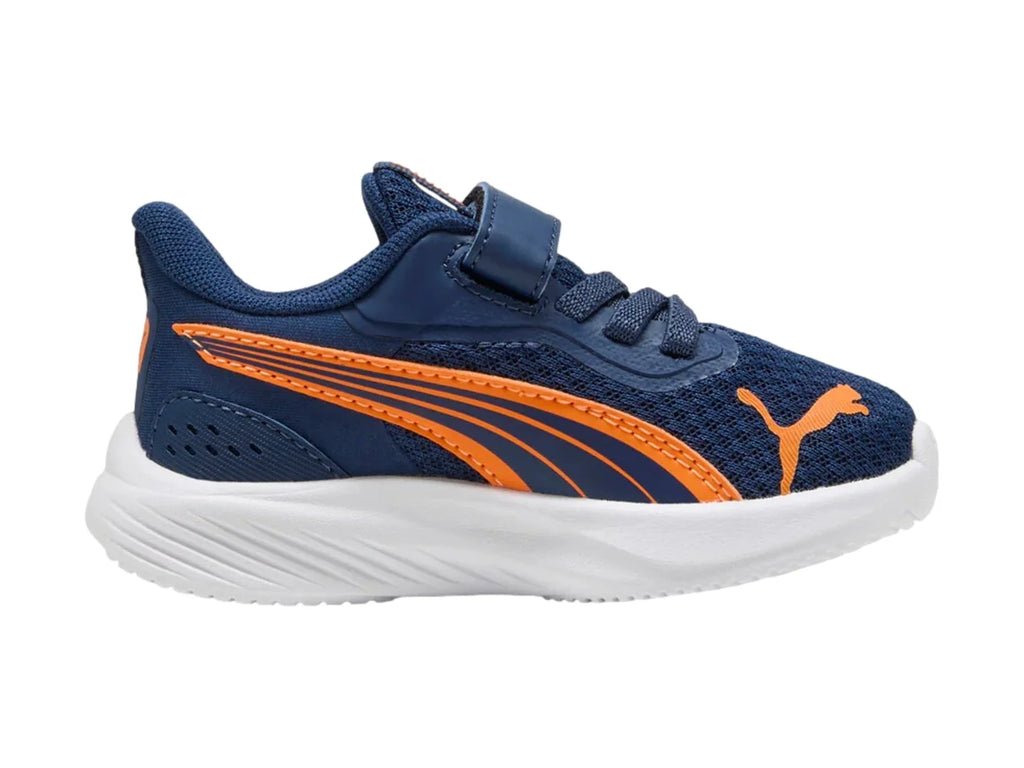 Tenis Puma Pounce AC Azul y Naranja para Niño