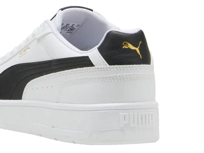 Tenis PUMA Court Classico Blanco Negro y Dorado para Hombre