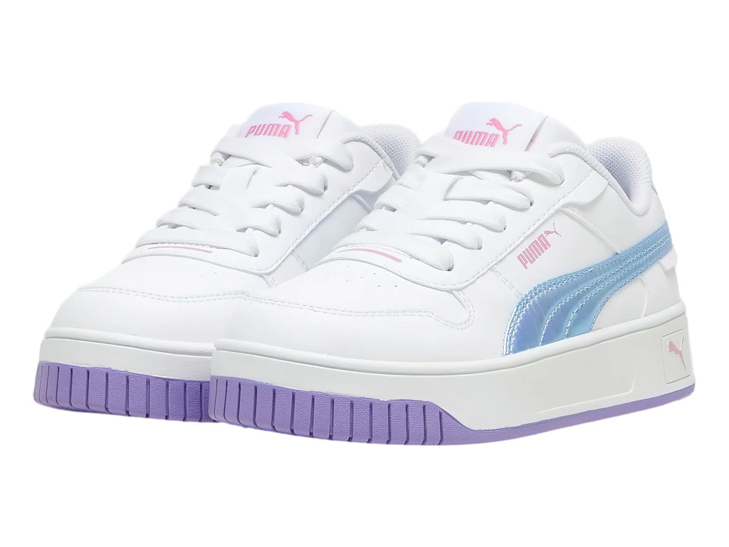 Tenis PUMA Carina Street Bouncy Blanco y Lavanda para Niña