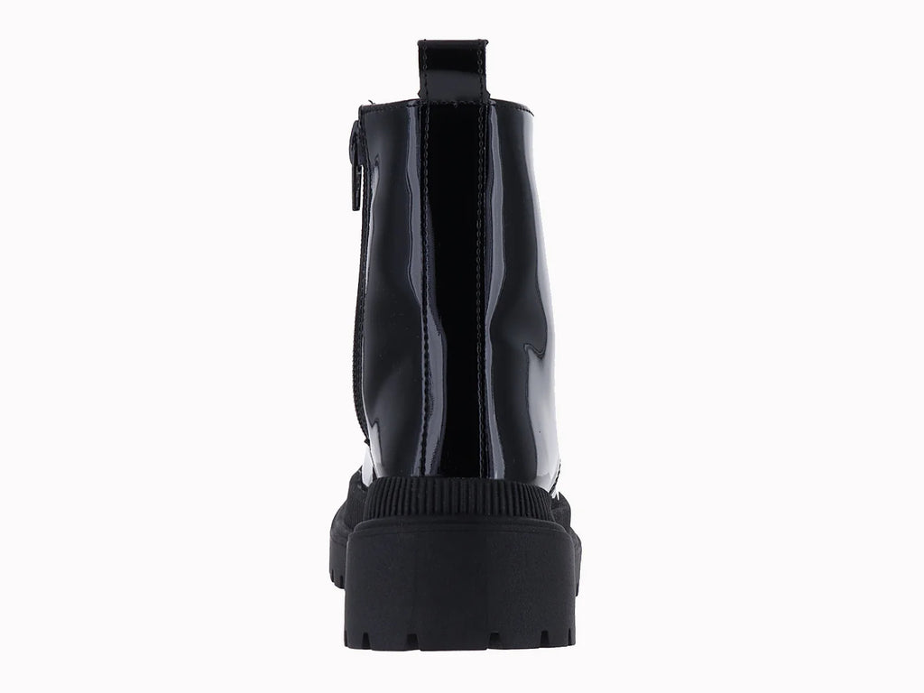 Botas Miroslava de Charol Negro para Niña