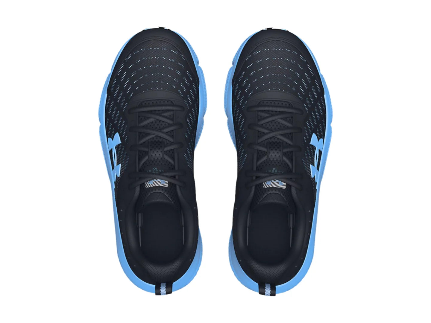 Tenis Under Armour Assert 10 Negro y Azul para Niño