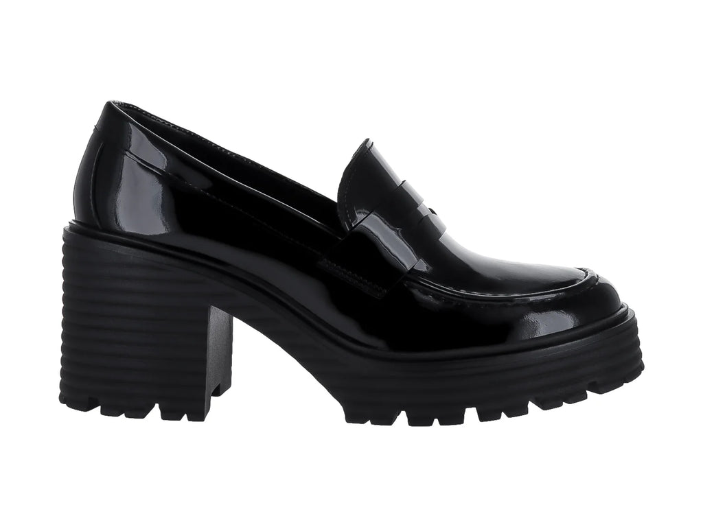 Botineta Gino Cherruti Charol Negro para Mujer