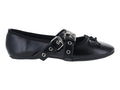 Zapatos Flats Ballerina Negro Mate ROZE para Mujer
