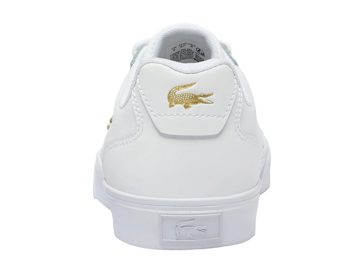 Tenis Lacoste Lerond Pro Blanco y Dorado para Mujer