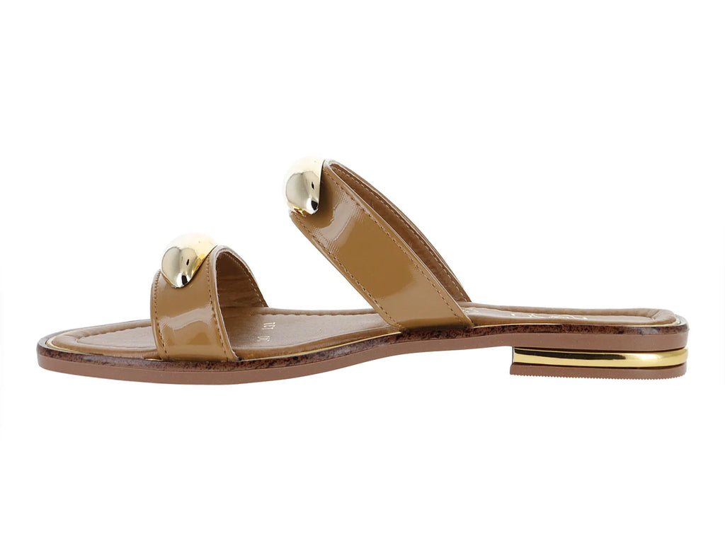 Sandalias Luna Rosa Color Natural de Charol para Mujer