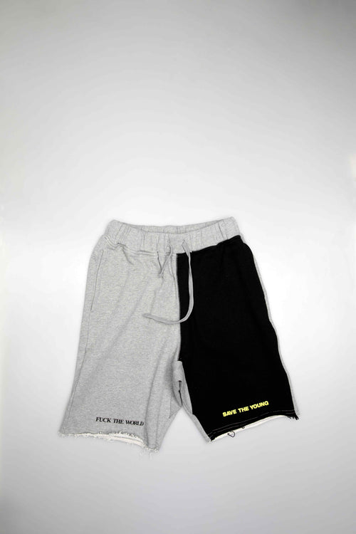 Splits Mens Shorts Grey Black