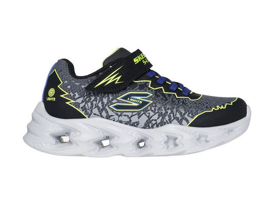 Tenis Skechers Vortex 20 Negro y Amarillo para Niño