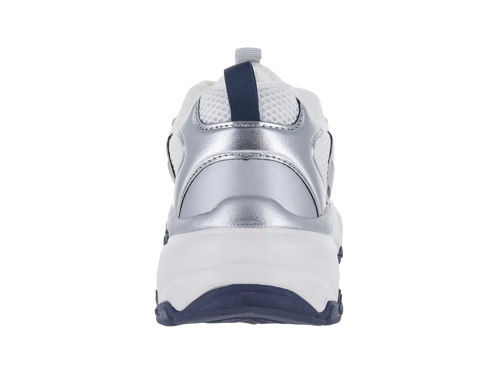 Tenis Clasben Atlant Blanco Plata para Mujer