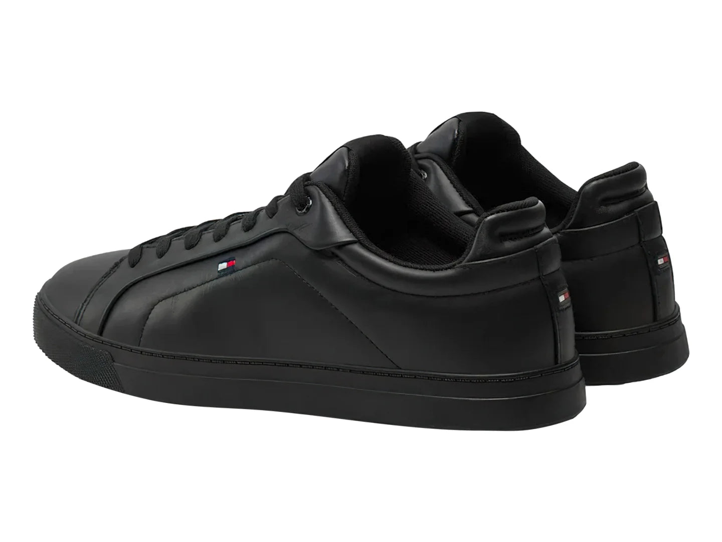 Tenis Tommy Hilfiger Icon Court LTH Flag Negro para Hombre