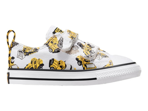 Tenis Converse Construction Truck Blanco y Amarillo para Niño