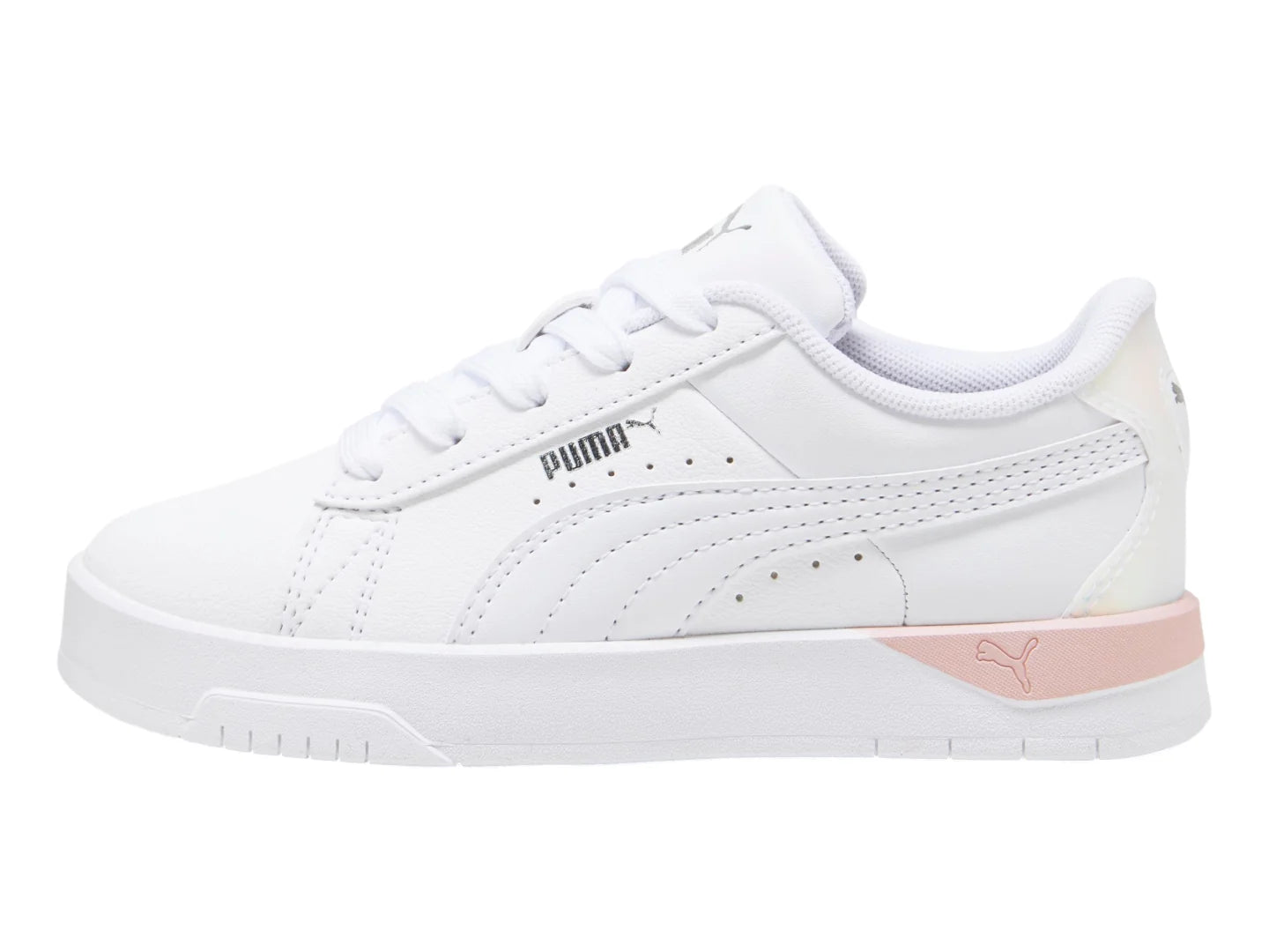 Tenis PUMA Jada Classic Holo 20 Blanco y Malva para Niño