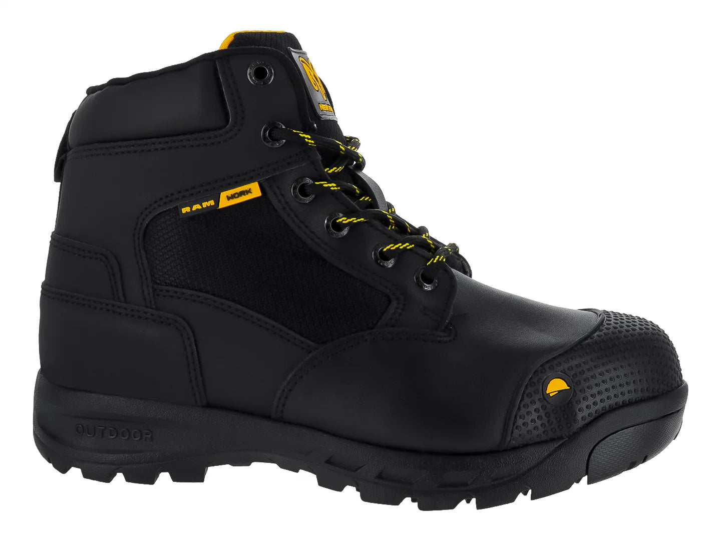 Botas de Trabajo RAM Negro Amarillo para Hombre
