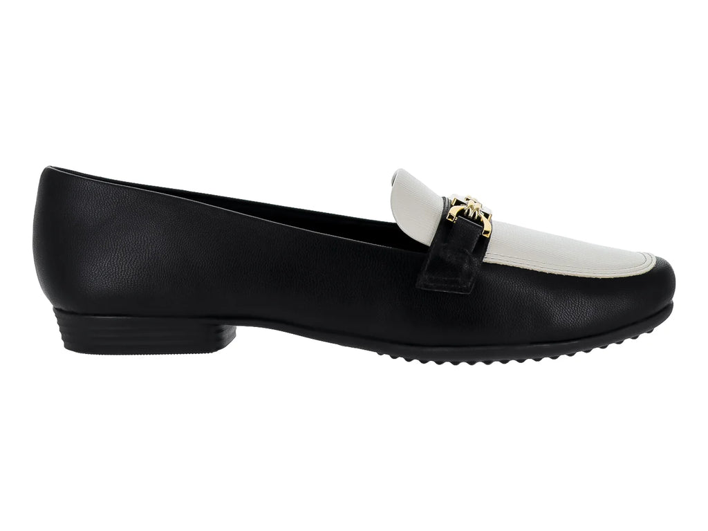 Zapatos Mocasines Piccadilly Negro y Blanco para Mujer