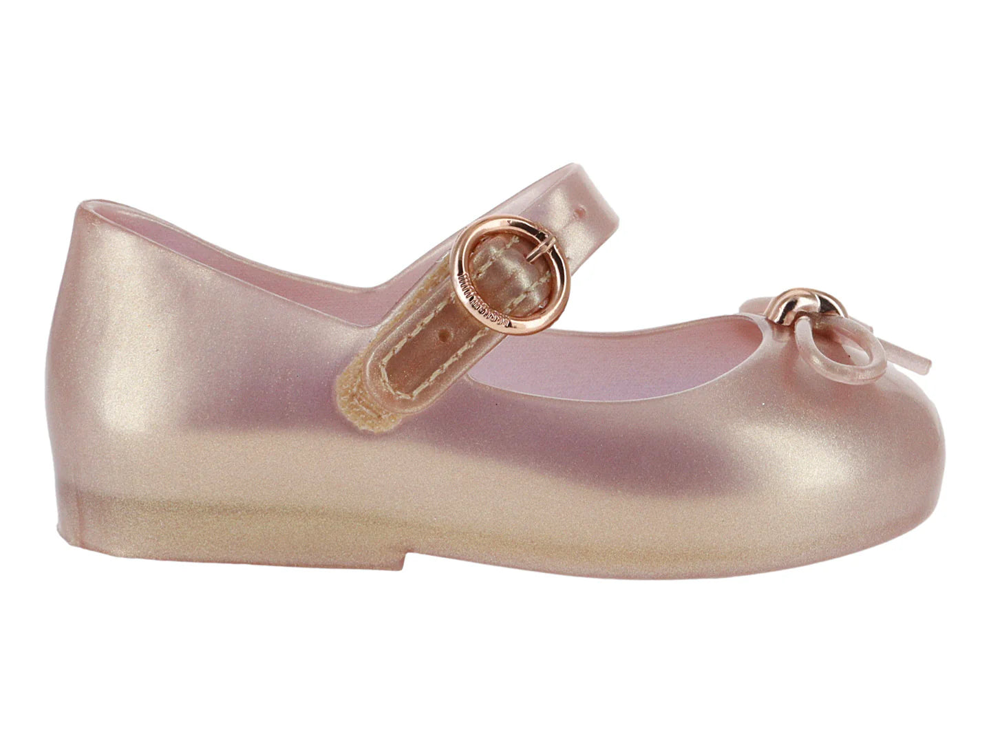 Zapatos Flats Mini Melissa Rosa Perlado para Niña