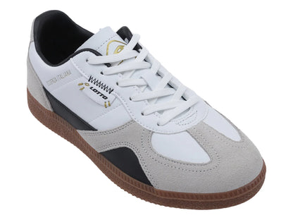 Tenis Lotto Lecarde Blanco y Negro para Mujer