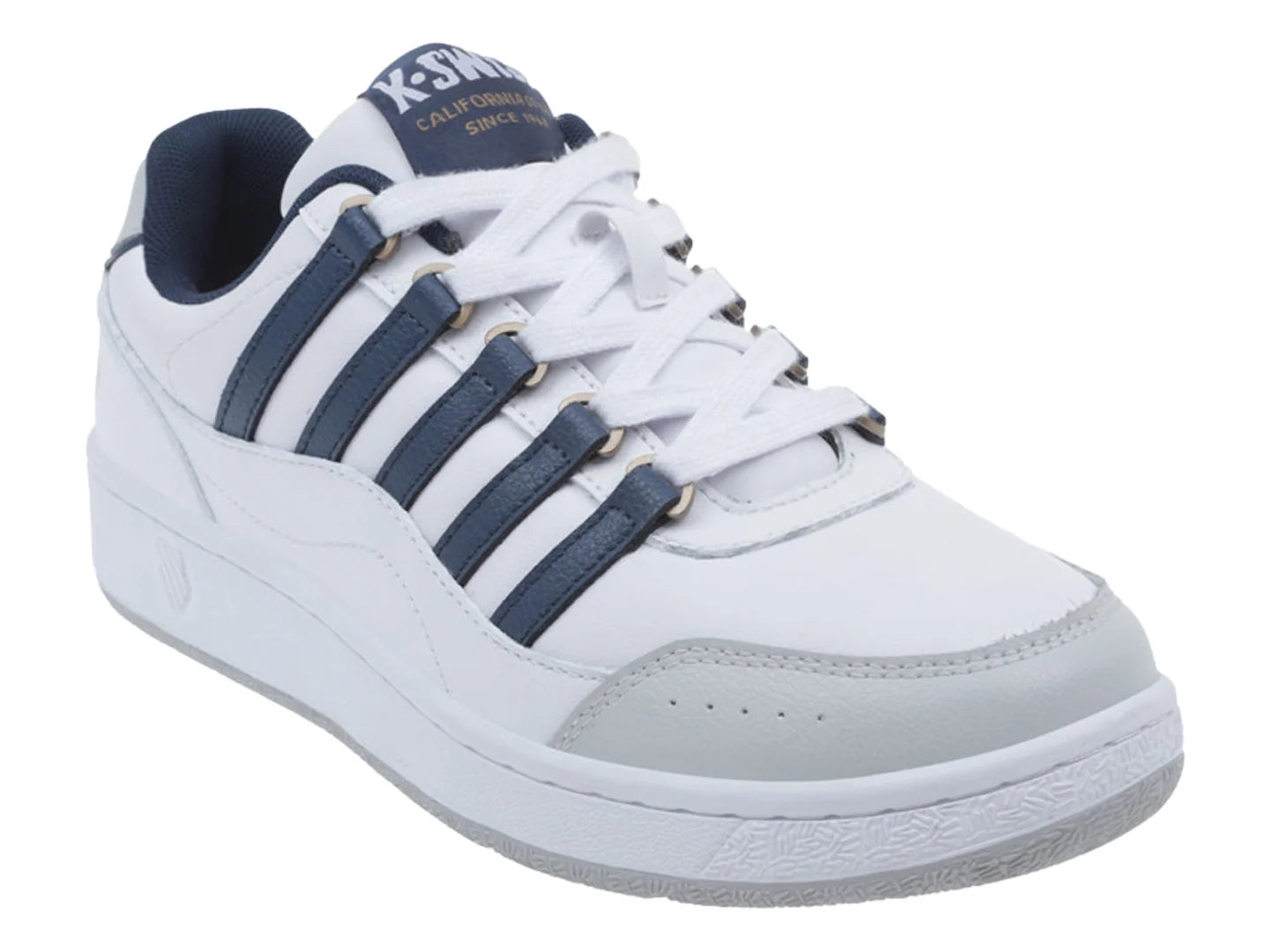 Tenis K Swiss Gravity Blanco Azul Marino y Gris para Hombre