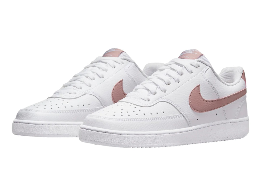 Tenis Nike Court Vision Lo Blanco y Rosa para Mujer