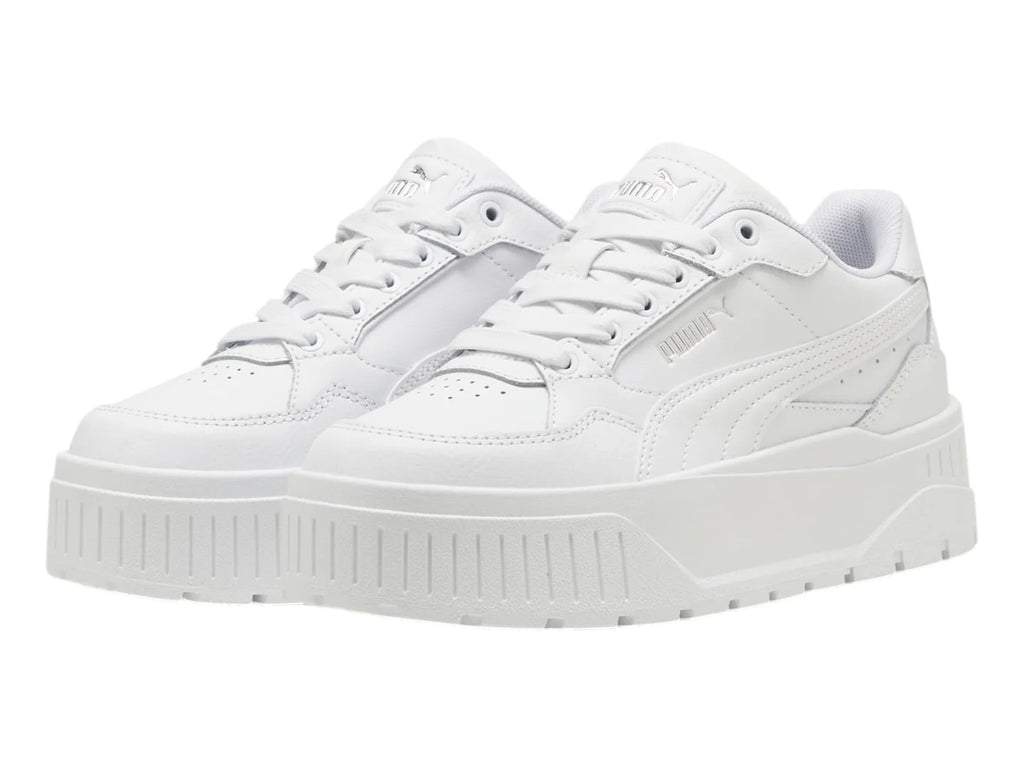 Tenis PUMA Karmen II Idol Blanco y Plata para Niña
