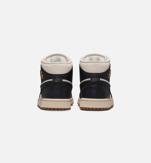 Air Jordan 1 Mid SE Womens Lifestyle Shoe Off Noir Chalk Pearl White